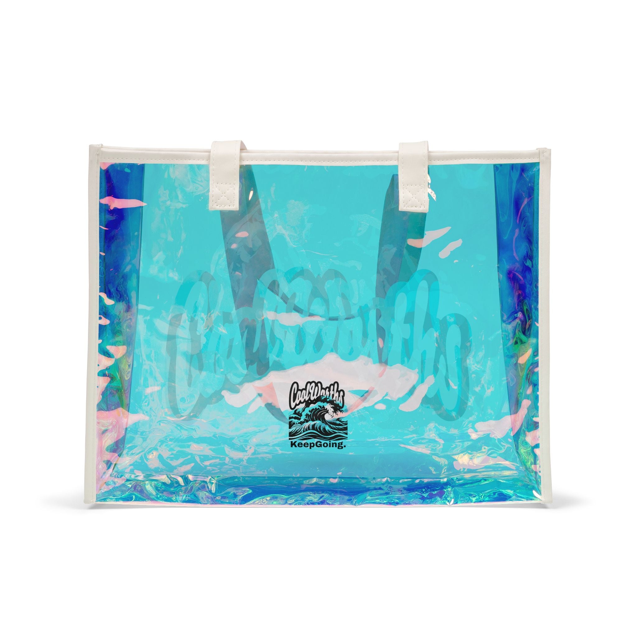 Wavy Holographic Tote
