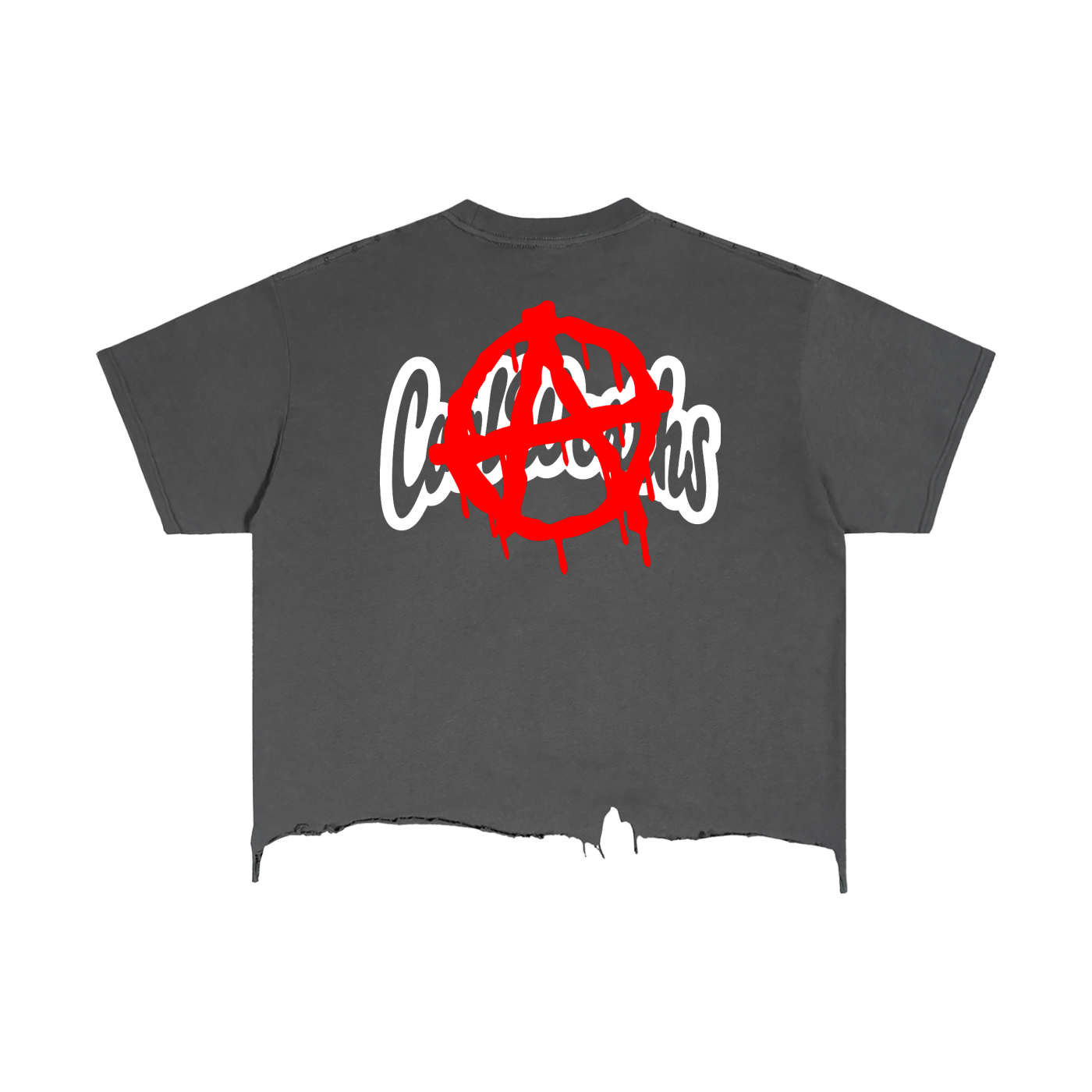 Distressed Anti Cropped Tee
