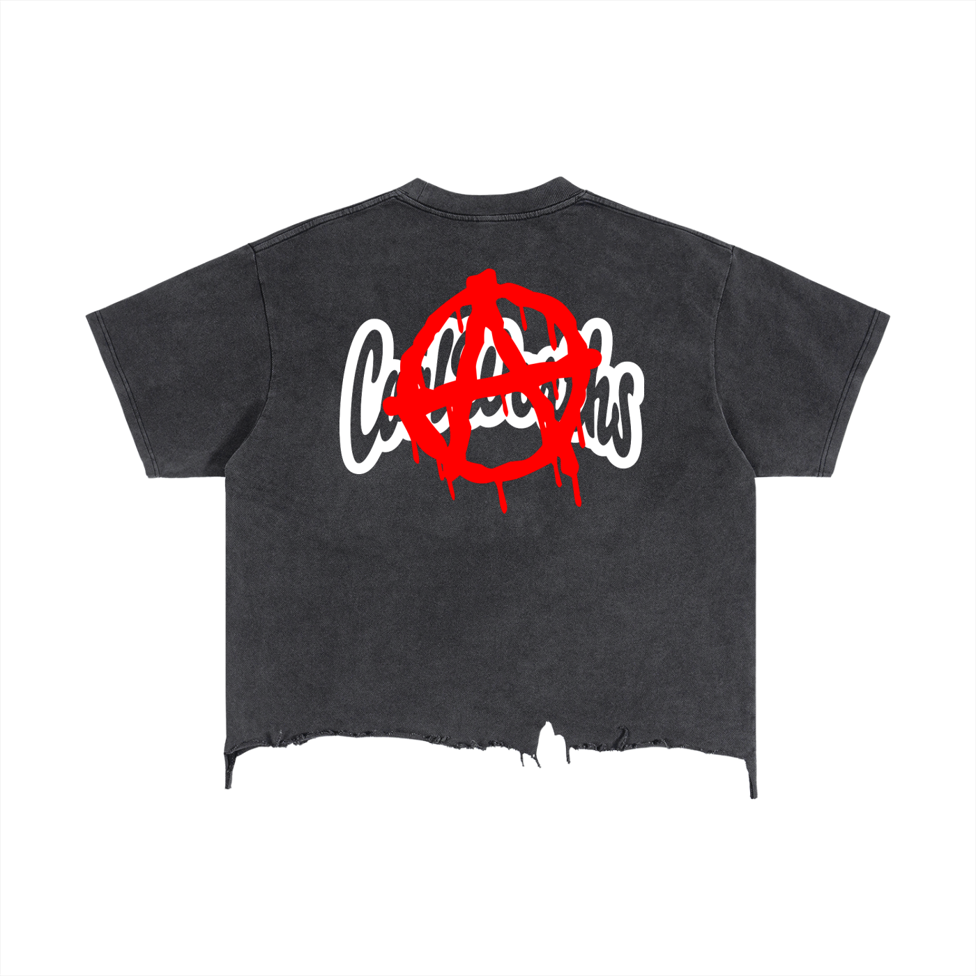 Distressed Anti Cropped Tee